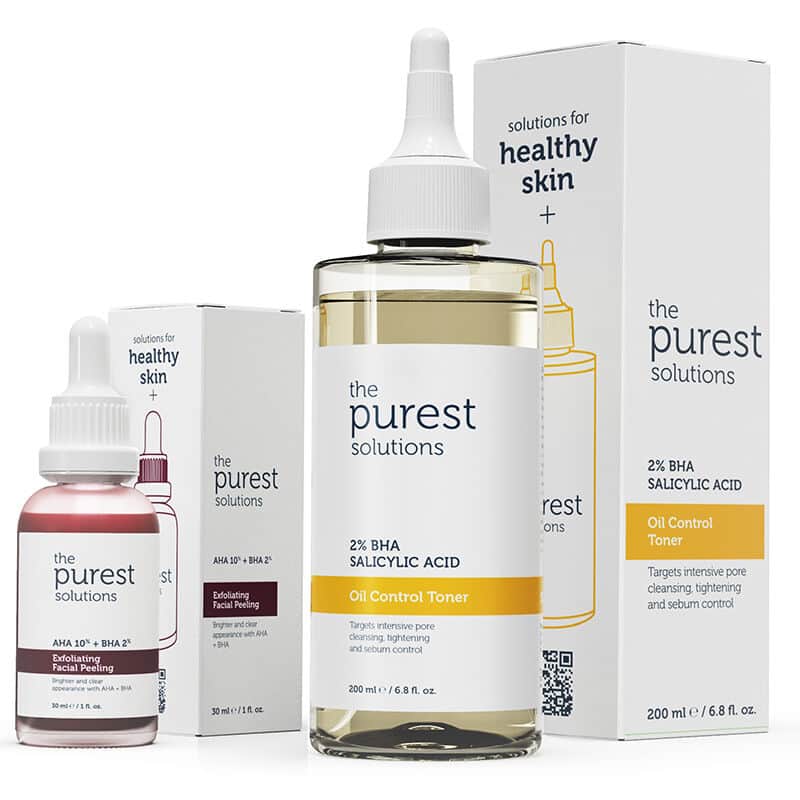 The Purest Solutions مجموعة العناية بالبشرة الأكثر نقاءً مع حمض بيتا هيدروكسي