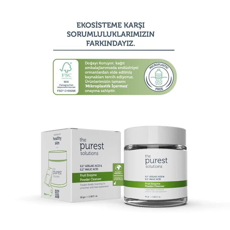 The Purest Solutions منظف مسحوق إنزيمات الفاكهة من ذا بيورست سوليوشنز، 55 جرام