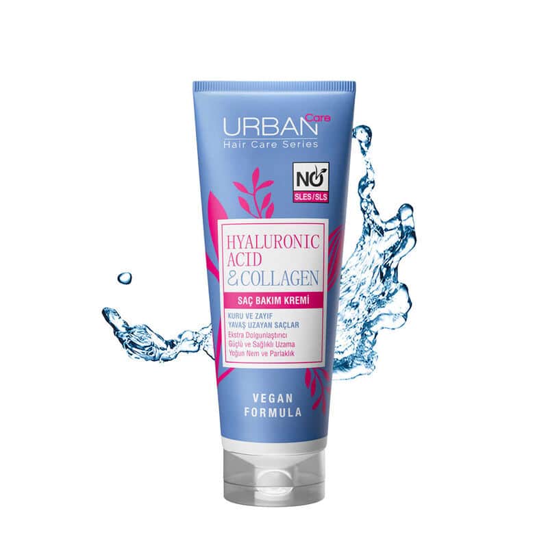 Urban Care كريم العناية بالشعر بحمض الهيالورونيك والكولاجين من أوربان كير 250 مل