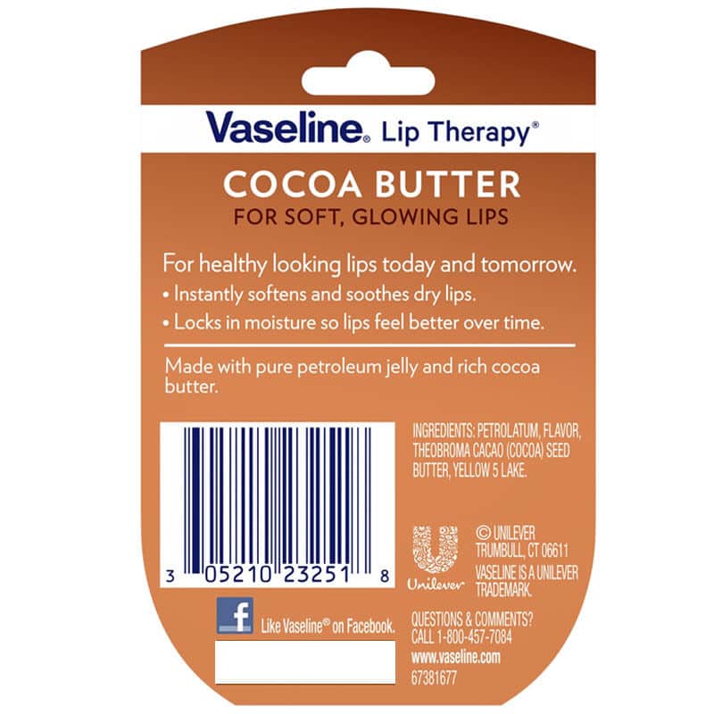 Vaseline كريم فازلين لعلاج الشفاه بزبدة الكاكاو 7 جرام
