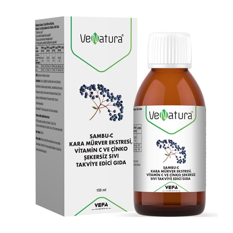 Venatura Sambu-c Black Elderberry Extract Food Supplement 150 ml