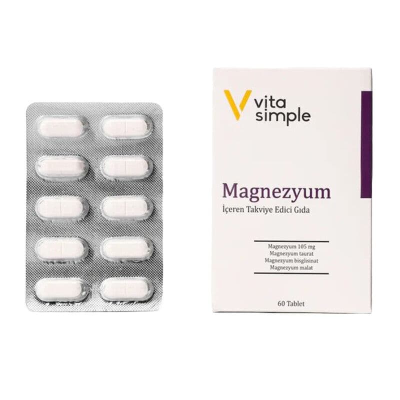 Vita Simple Magnesium Supplement 60 tablets
