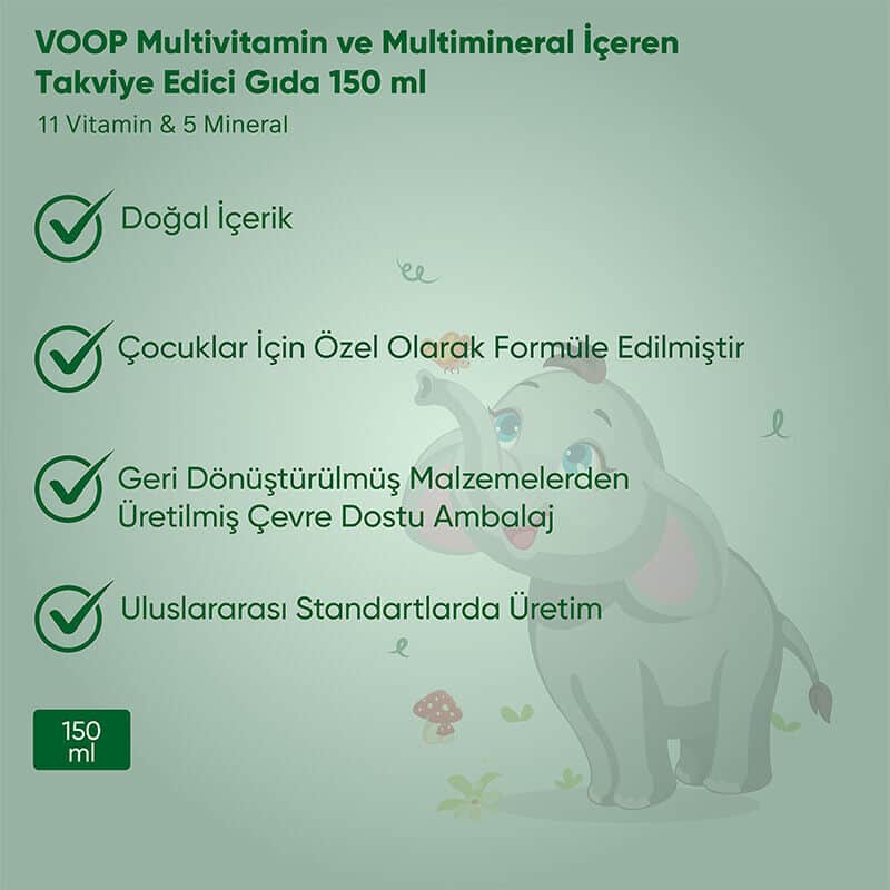 Voop Multivitamin- und Multimineralpräparat 150 ml