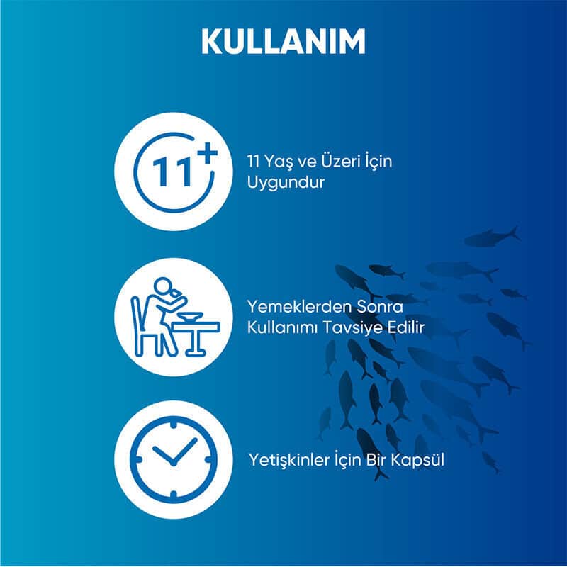 Voop Omega-3 500mg Nahrungsergänzungsmittel - 60 Kapseln für Herz & Gehirn