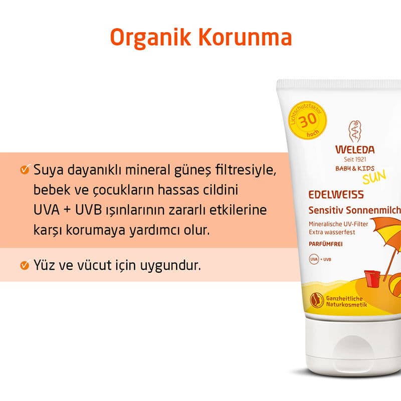 Weleda Baby And Kids Sunscreen Lotion With Mineral Filter Spf30+ 150 ml