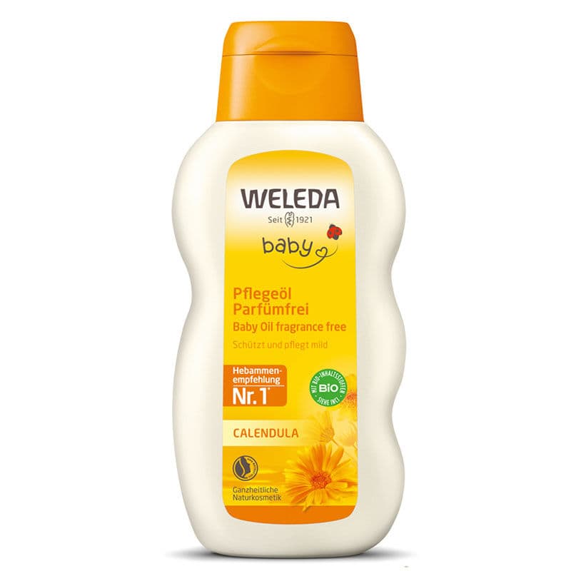 Weleda Calendula Organic Unscented Baby Oil 200 ml