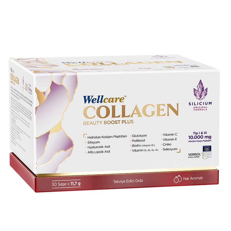 Wellcare Collagen Beauty Boost Plus 10,000 mg 30 sachets Pomegranate Flavored