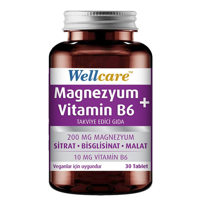 Wellcare Magnesium Vitamin B6 30 tablets