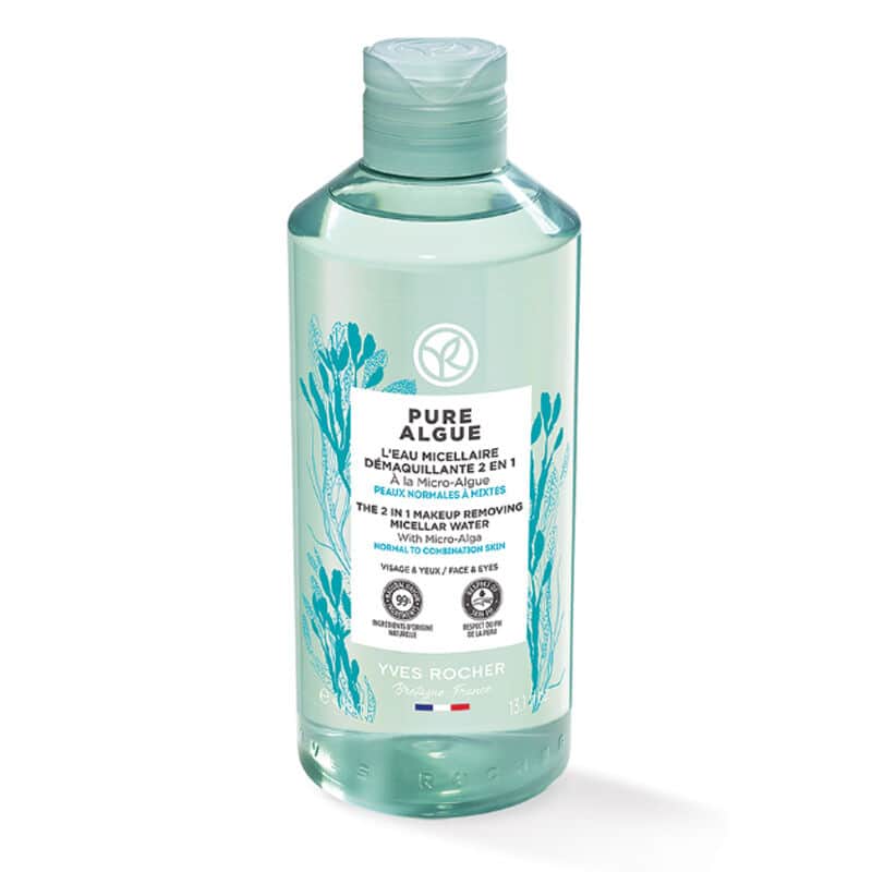 Yves Rocher Pure Algue Moisturizing And Refreshing Face And Make-up Cleansing Water 400 ml