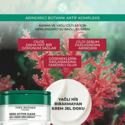 Yves Rocher Sebo Vegetal Pore Tightening Moisturizing Gel Cream 50 ml