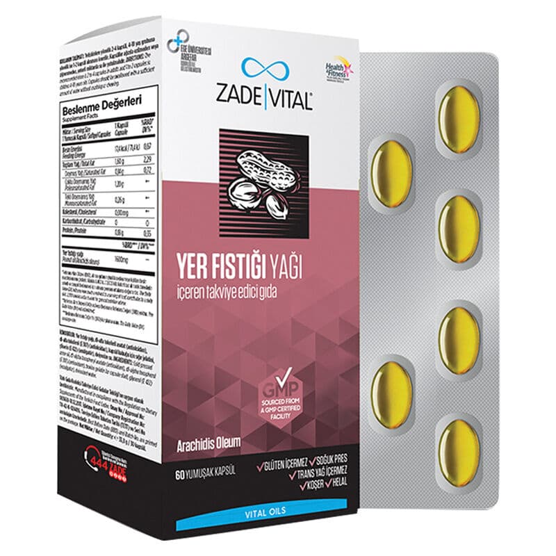 Zade Vital Peanut Oil 60 soft Box Capsules