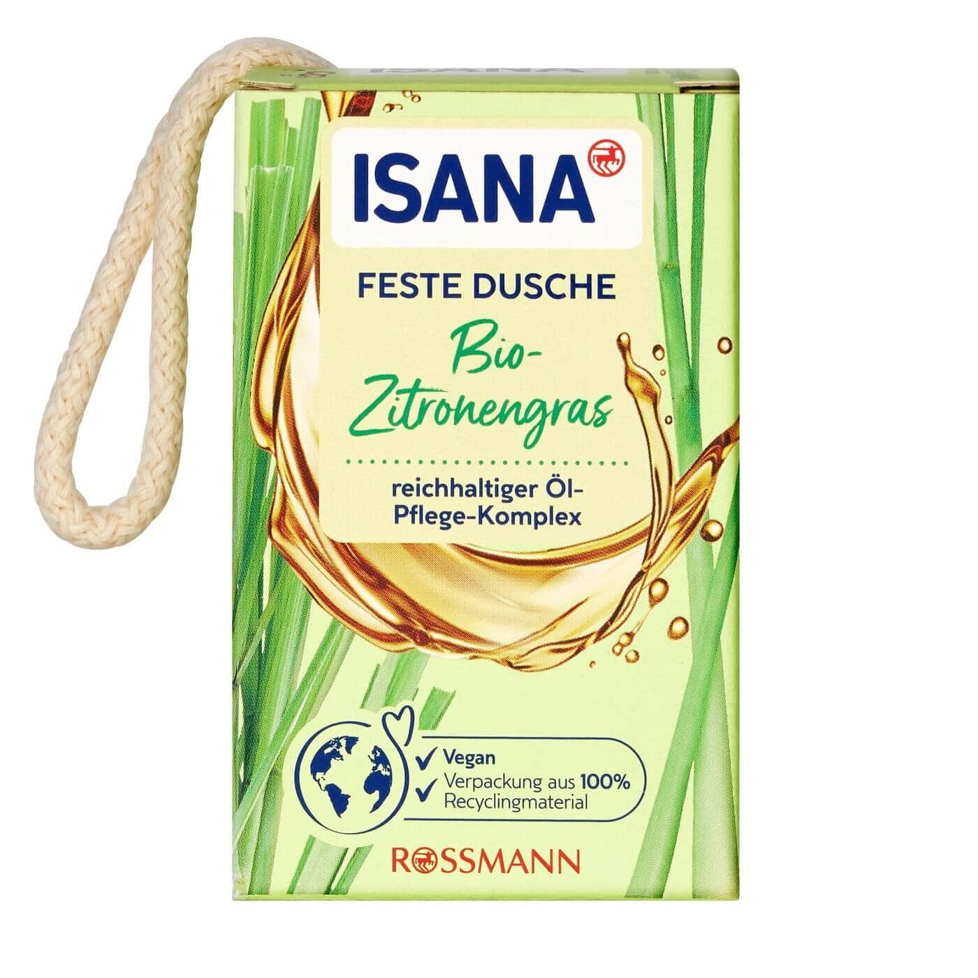 Isana Veganes Festes Duschgel mit Avocado und Olivenöl 100g