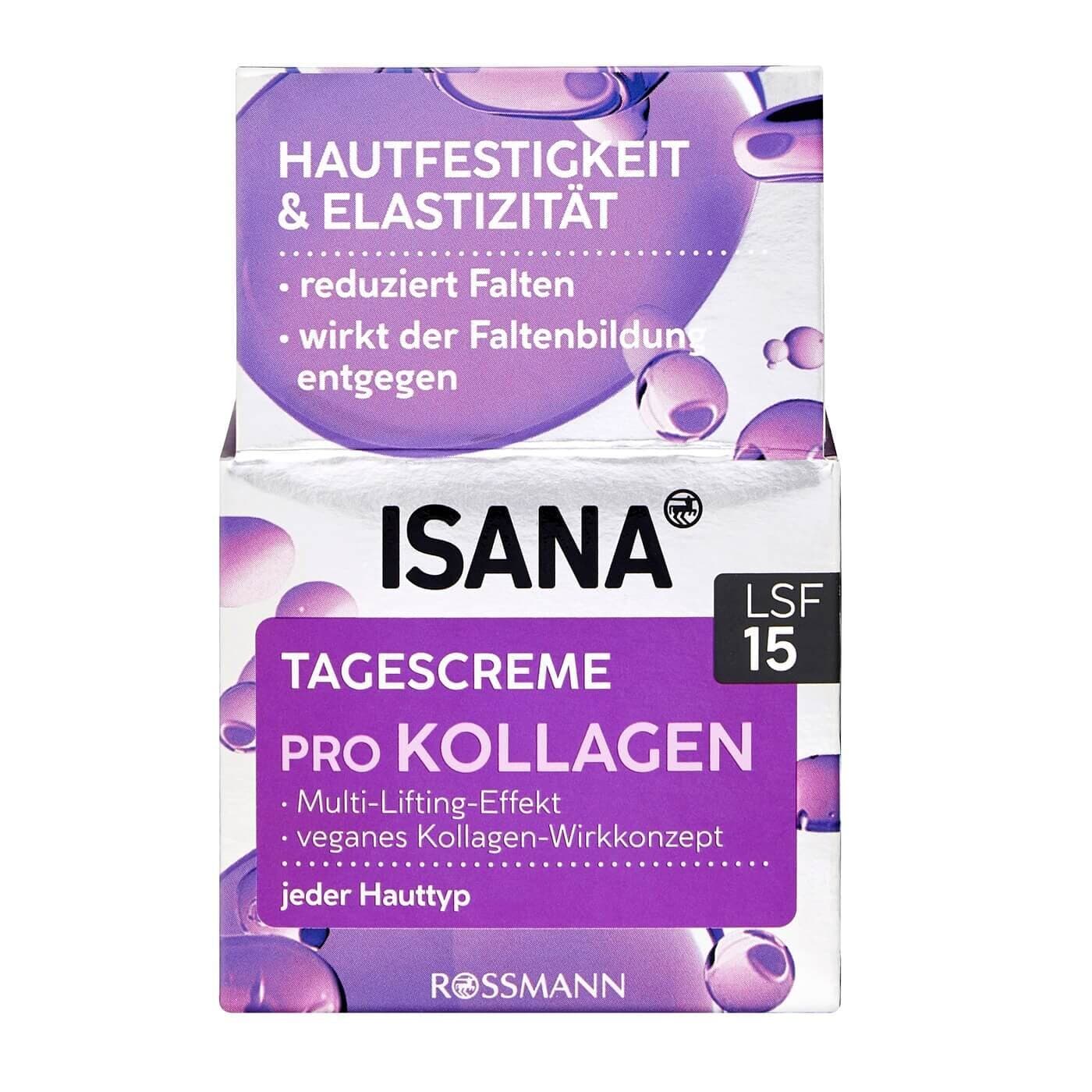 Isana Procollagen Day Cream SPF 15 - 50ml Anti-Aging Moisturizer