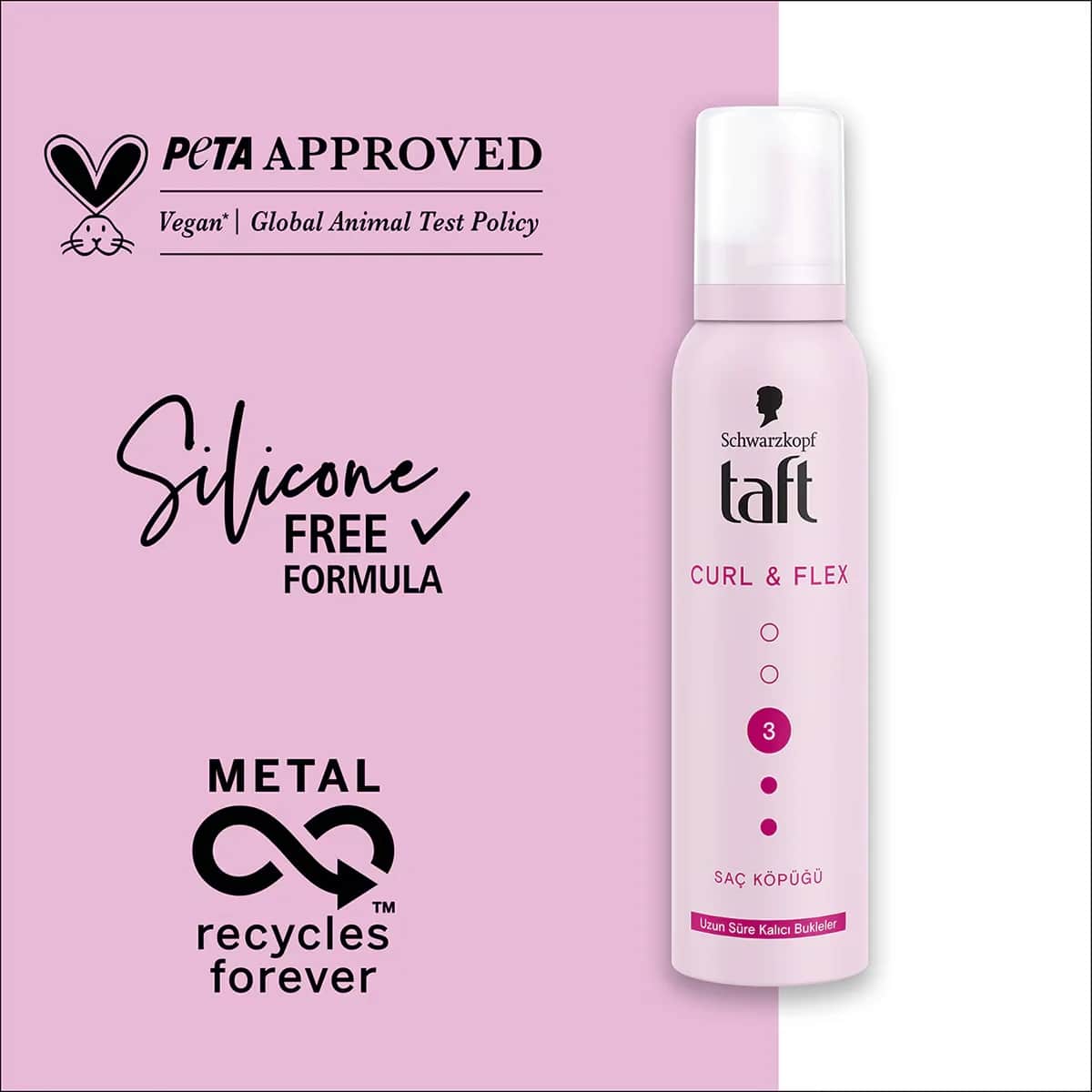 Taft Haarschaum 150ml - Locken definierend & volumengebend