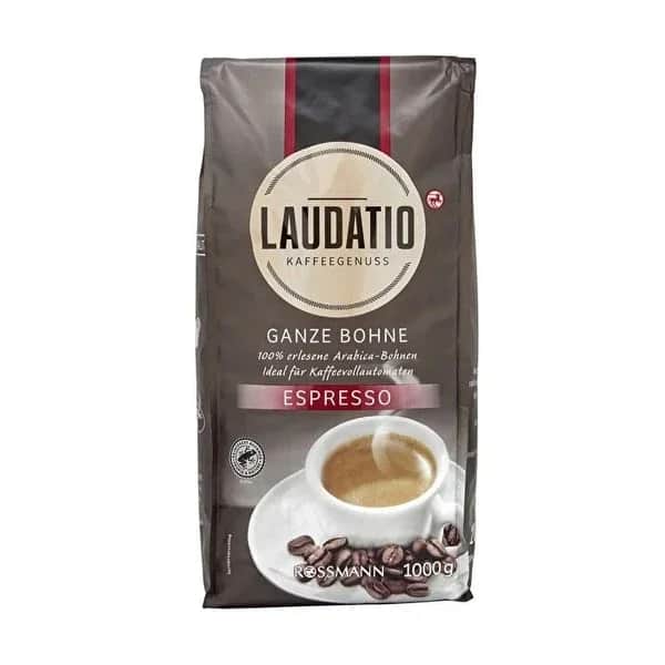 Laudatio 1000g Ganze Bohnen Espresso - Premium Arabica Kaffee