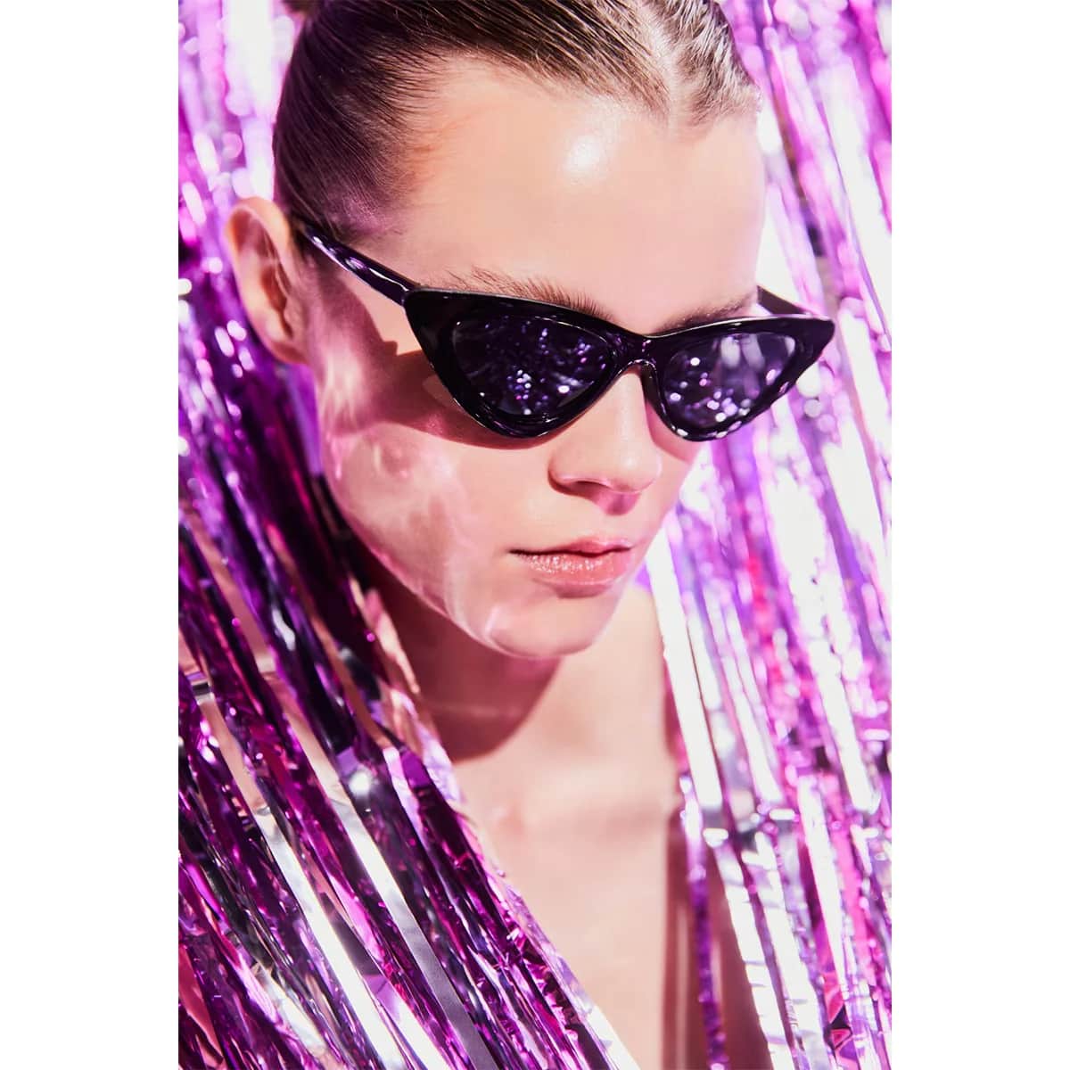 Aqua Di Polo Damen Schwarz Katzenaugen Sonnenbrille APGT1