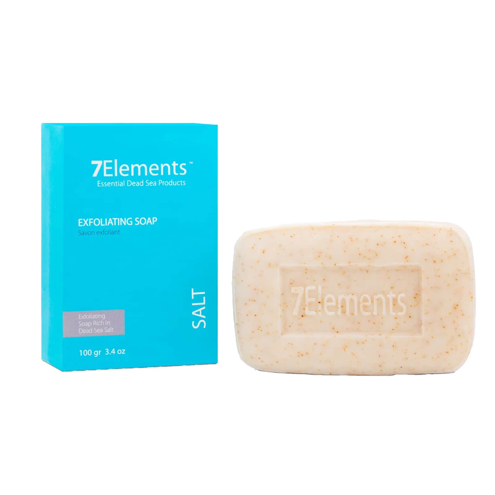 Totes Meer Salz Peeling Seife 100g von 7 Elements