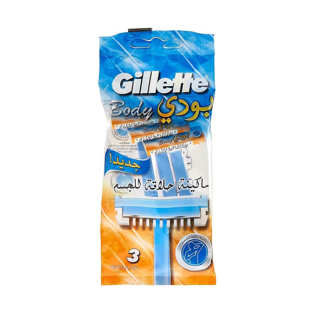 Gillette Body 3 Rasierklingen für Männer - 3er Pack