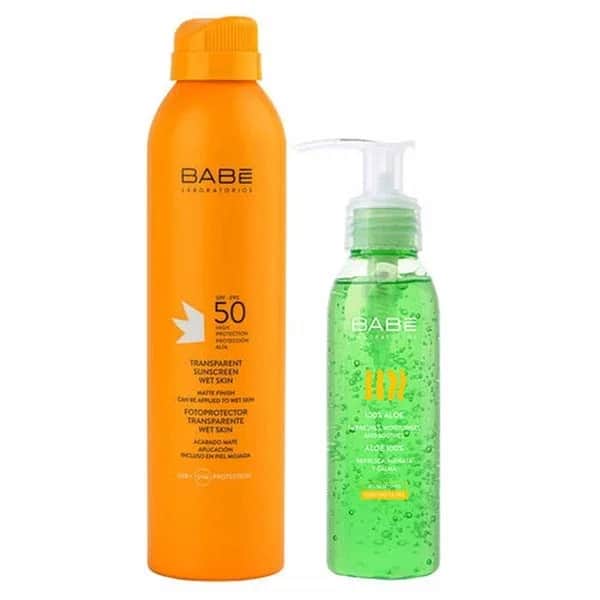 Babe SPF 50+ Wet Skin Sonnencreme & Aloe Vera Gel Duo 290ml