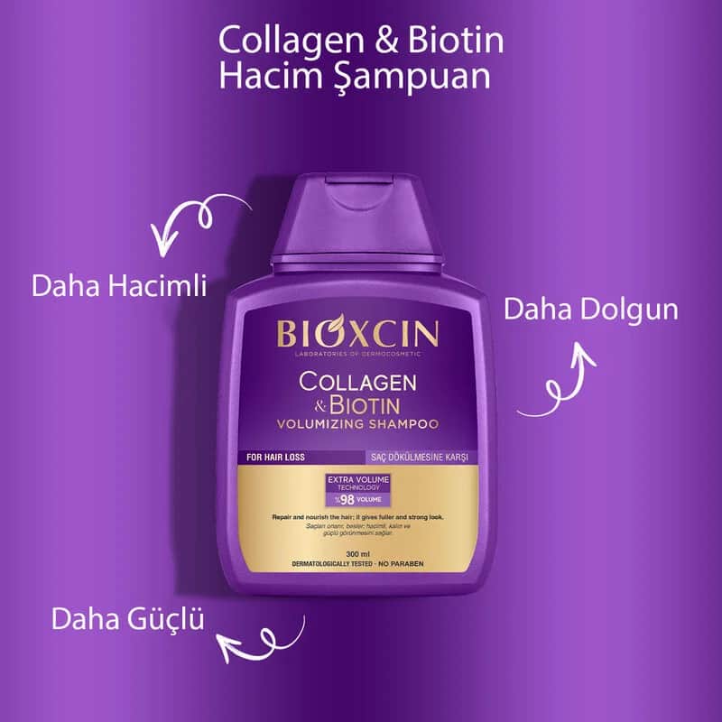 Bioxcin Collagen Biotin Shampoo 2x300ml