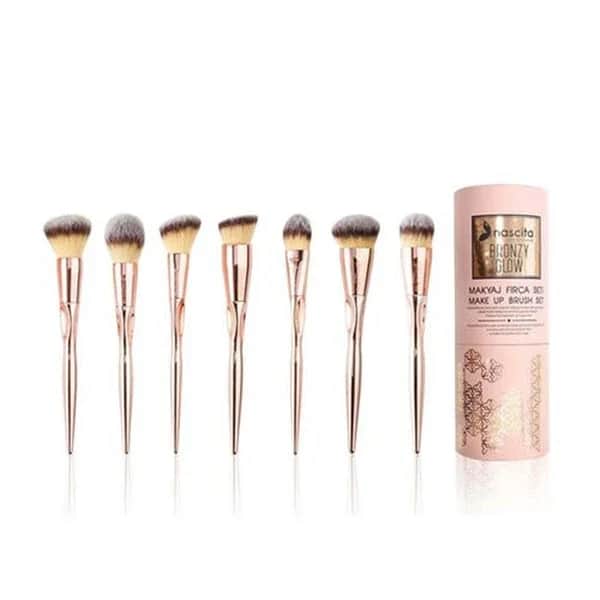 Nascita Bronzy Glow 7-teiliges Makeup-Pinselset für strahlende Haut