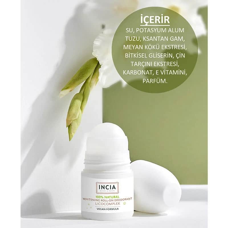 INCIA Whitening Natur Roll-On Deodorant 50ml