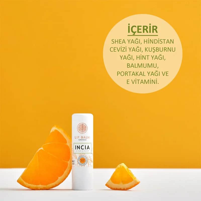 INCIA Natürlicher Orangenlippenbalsam 6g