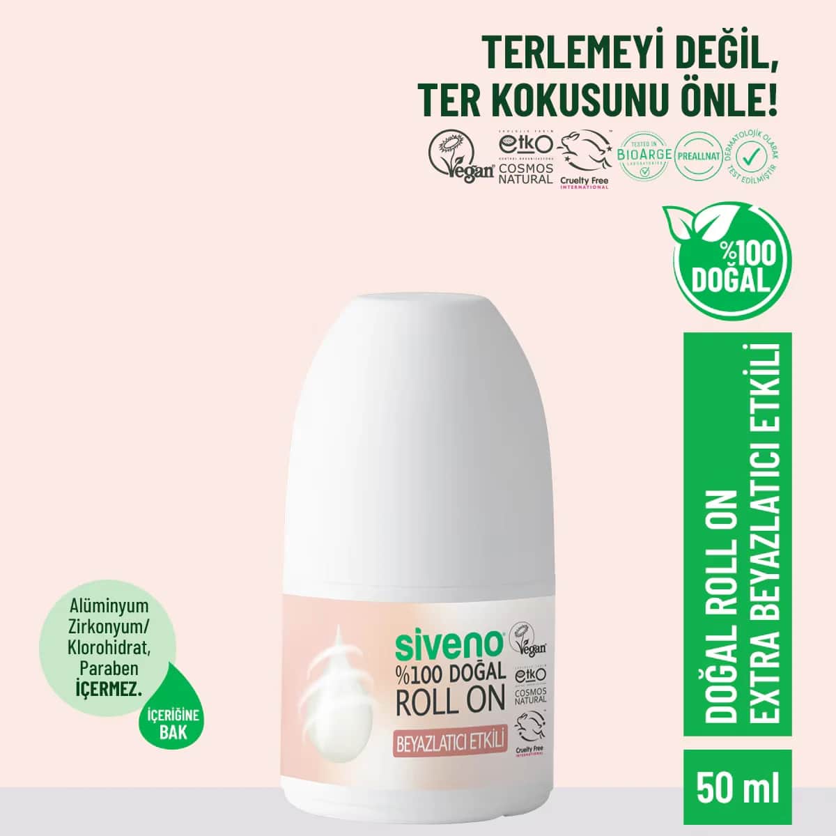 Siveno Natur Roll-On Aufhellende Wirkung 50 ml