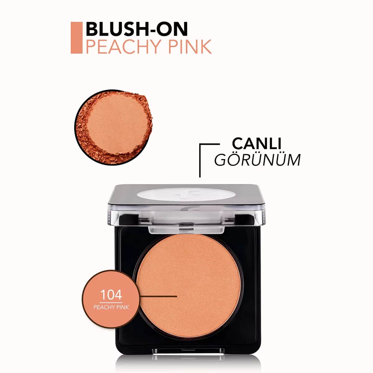 Flormar Blush-On Rouge 104 | Pfirsichrosa Farbe, Langanhaltendes Finish