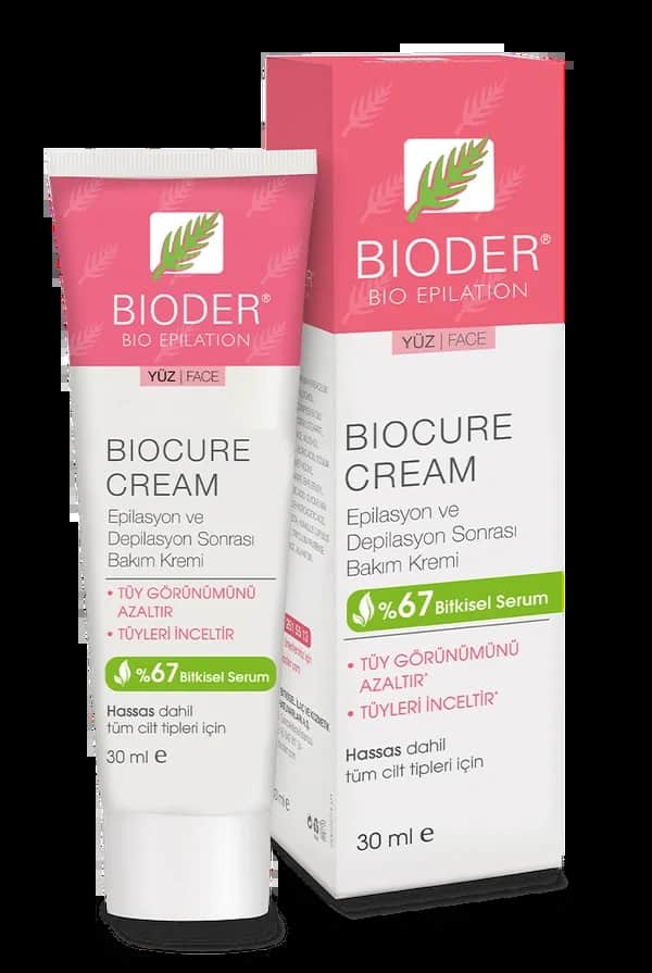 Bioder Biocure Haarreduzierende Creme für das Gesicht - 30ml