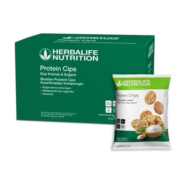 Herbalife Protein Chips Sauerrahm & Zwiebel - 10x30g