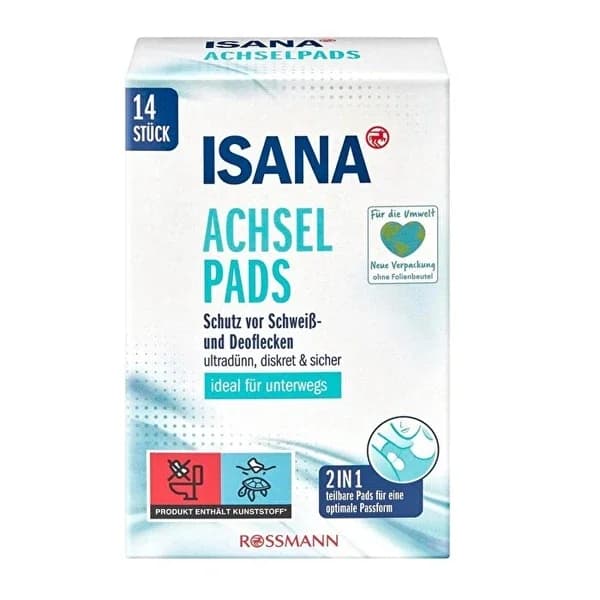 Isana Achselpads 14 Stück - Komfort & Absorptionsschutz