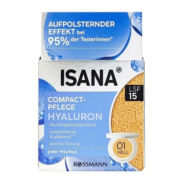 Isana Hyaluron Tönende Feuchtigkeitscreme SPF15 - Strahlende Haut 15g