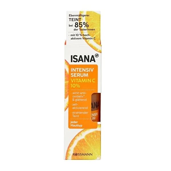 Isana Vitamin C Serum 10% - Aufhellende Hautpflege 30ml