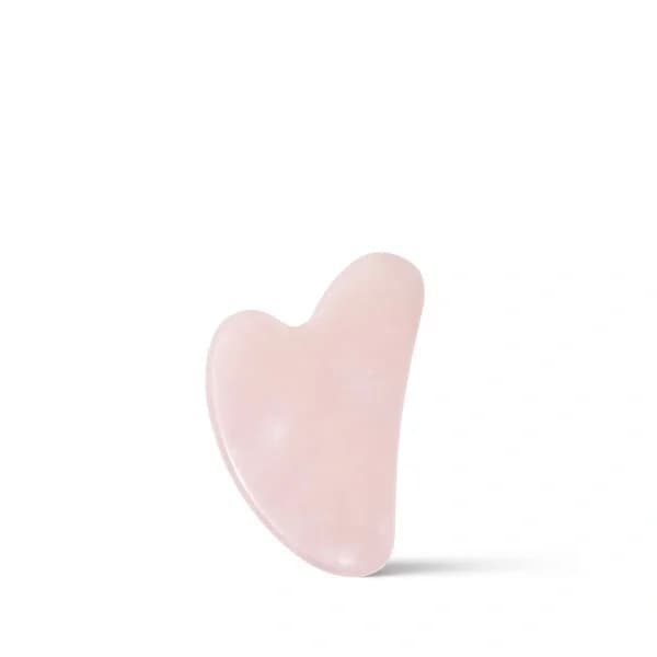 OTTOMAN Gua Sha Massage Tool Herz aus rosa Naturstein