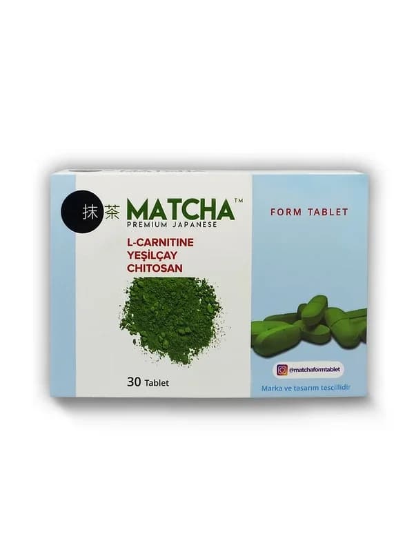 Premium Japanischer Matcha L-Carnitin Tabletten 1350 mg