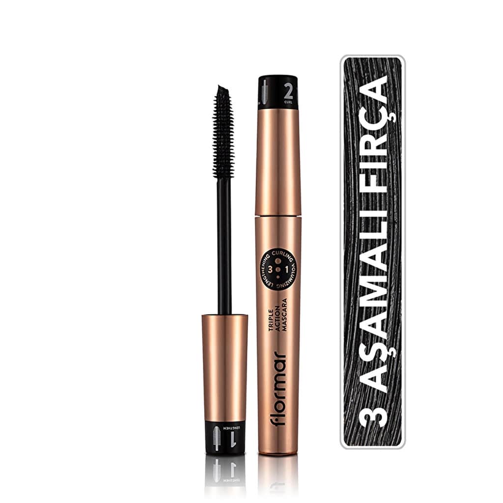 Flormar Mascara Triple Action 8 ml - 1