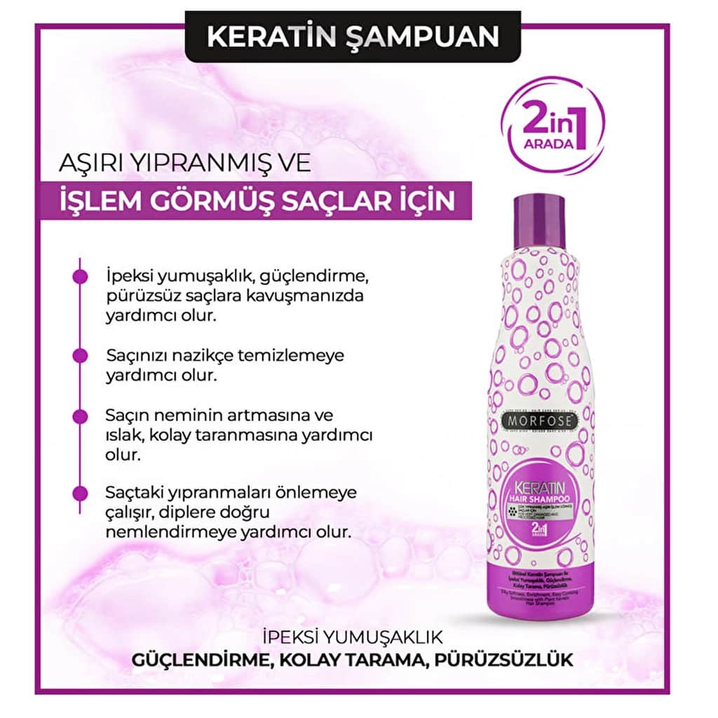Morfose Keratin Hair Shampoo 500 ml - 3