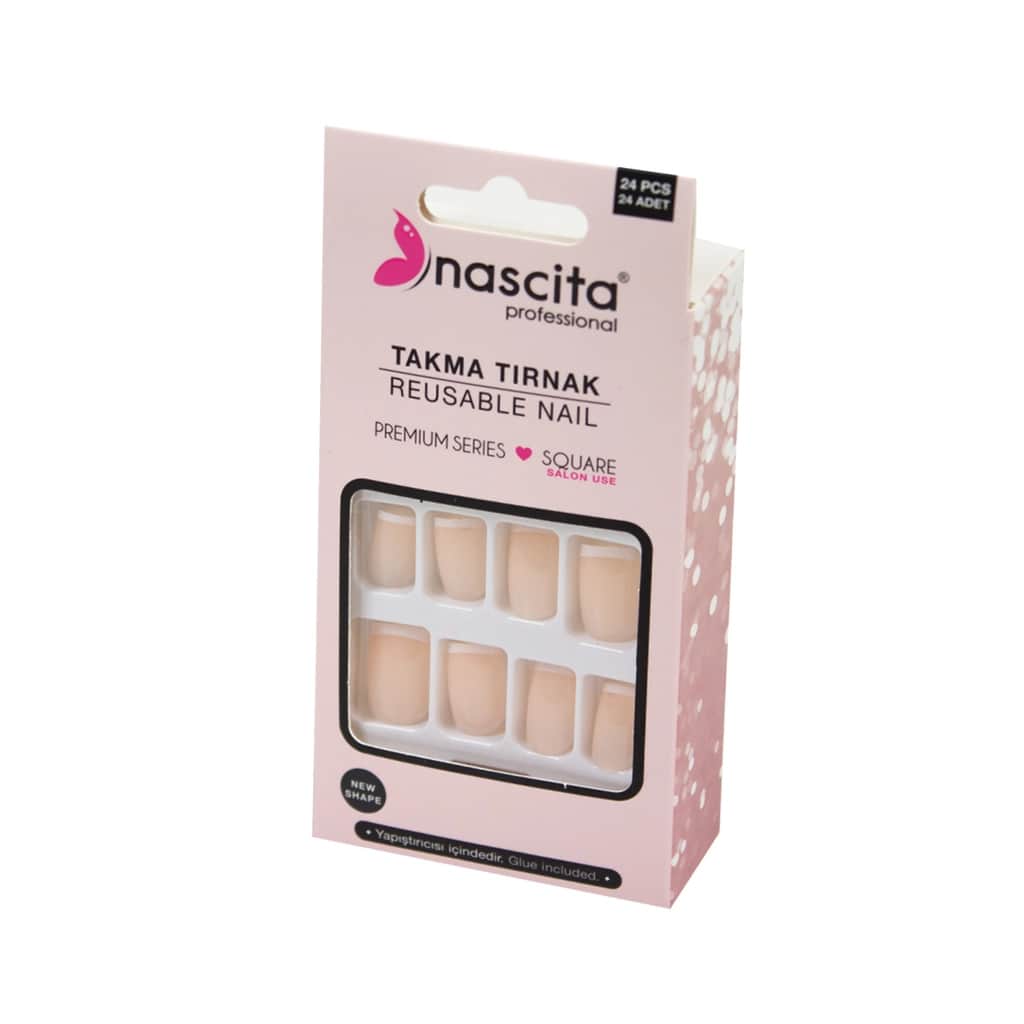Nascita Square French False Nails - 2