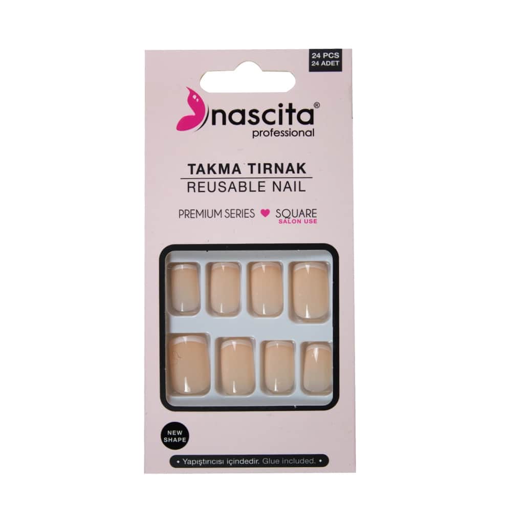 Nascita Square French False Nails - 1