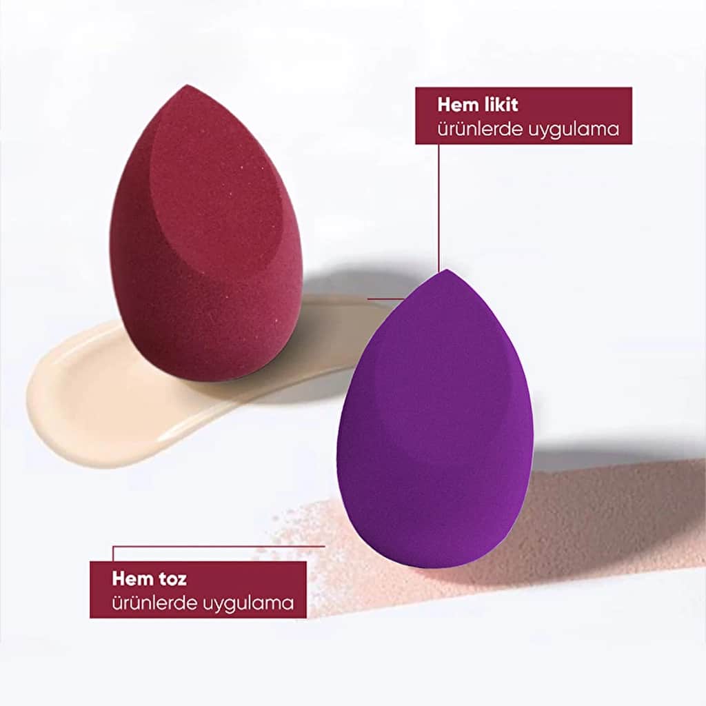 Görkito Makeup Sponge Claret Red - 4