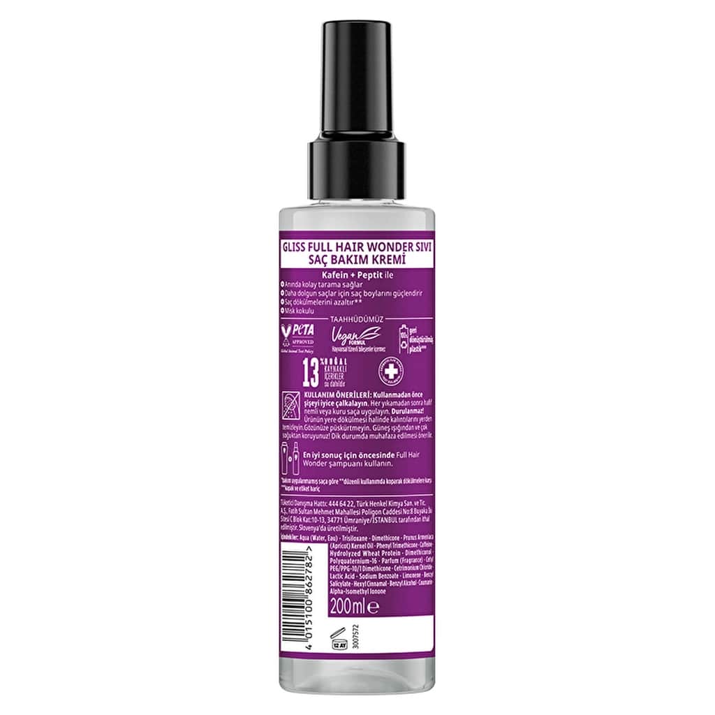 Gliss Full Hair Wonder Liquid Hair Care Cream 200 ml - 3