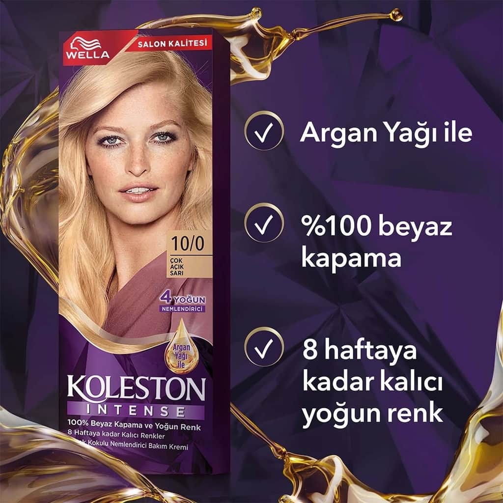 Wella Koleston Intense Hair Dye 10/0 very Light Blonde - 6