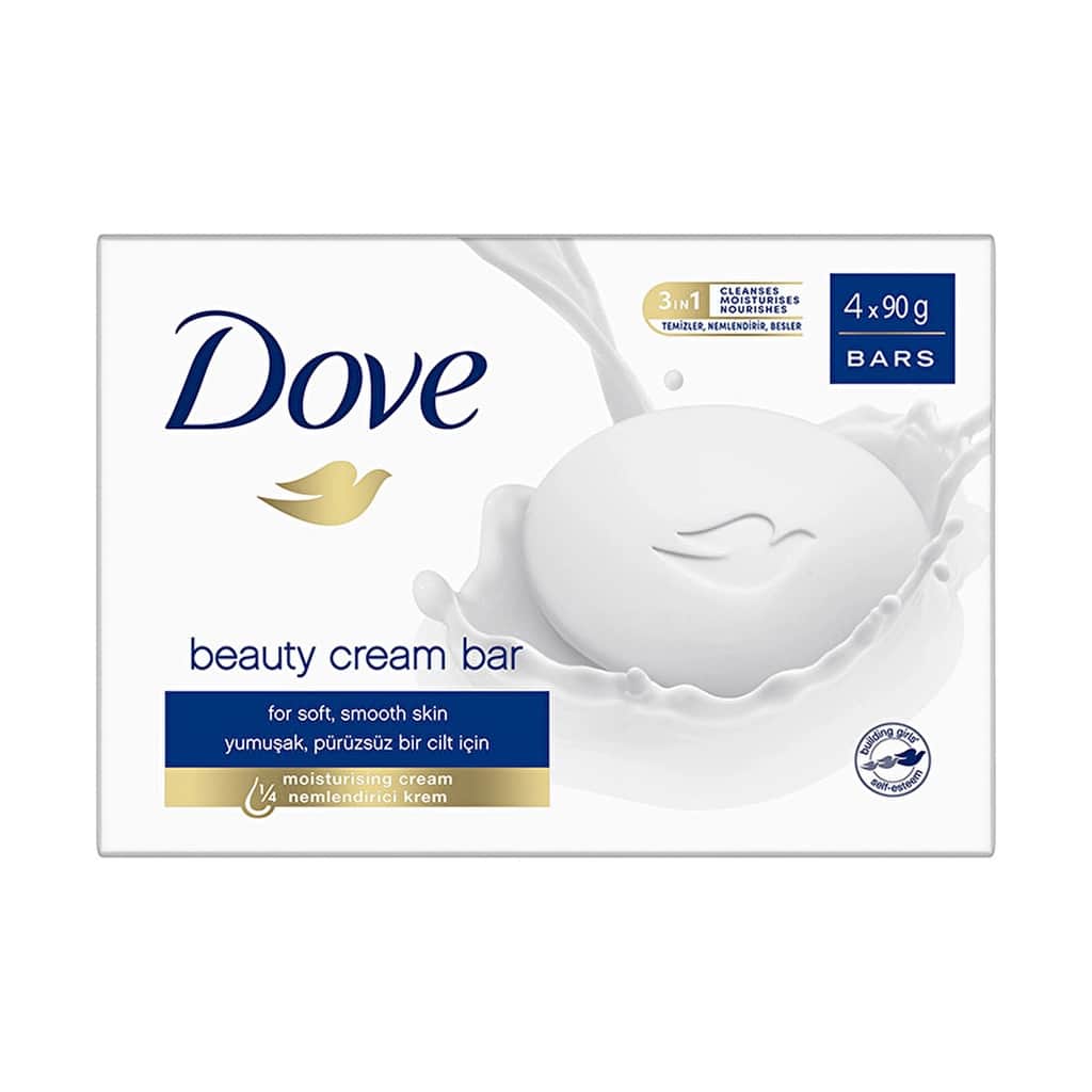 Dove Beauty Cream Bar Original Moisturizing Cream Soap For Soft Smooth Skin 4 x 90 gr - 2