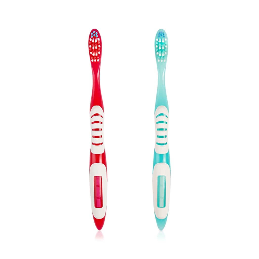Benri Dent 1+1 White Toothbrush with Soft Rounded Bristles - 2