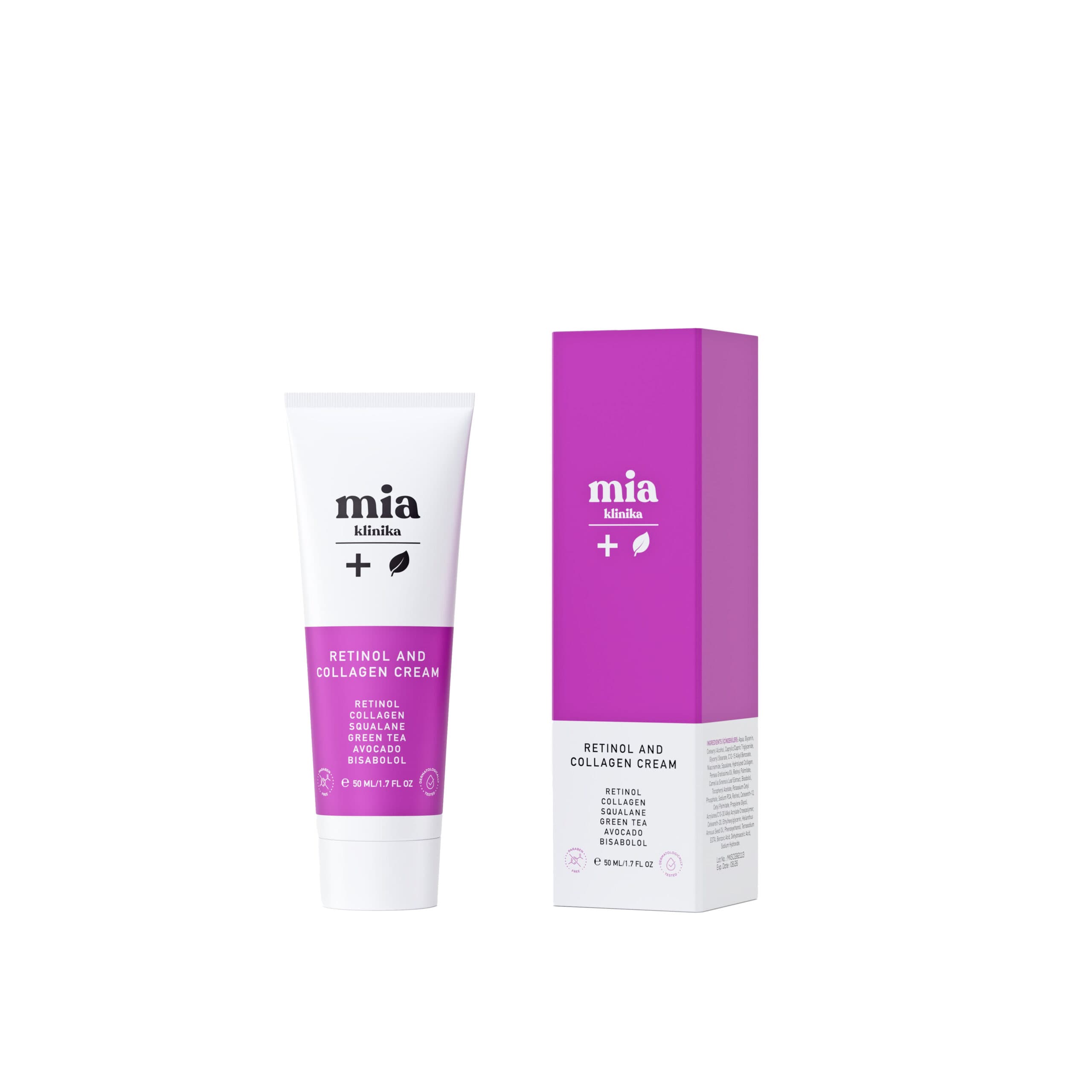 Mia Klinika Anti-aging Cream With Retinol And Collagen 50 ml