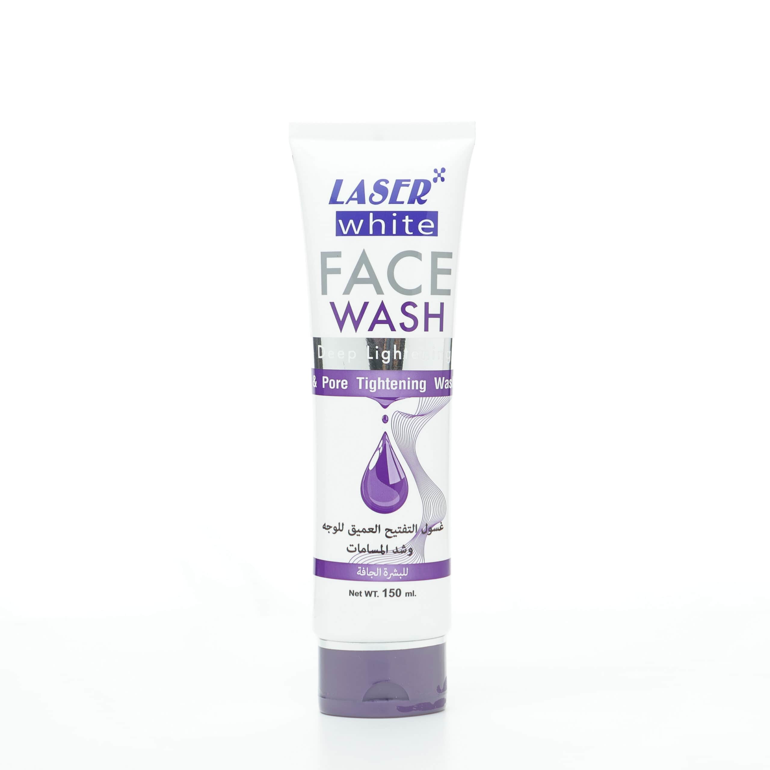 Deep Cleansing and Pore Tightening Face Wash for Dry Skin by Laser White - 1
