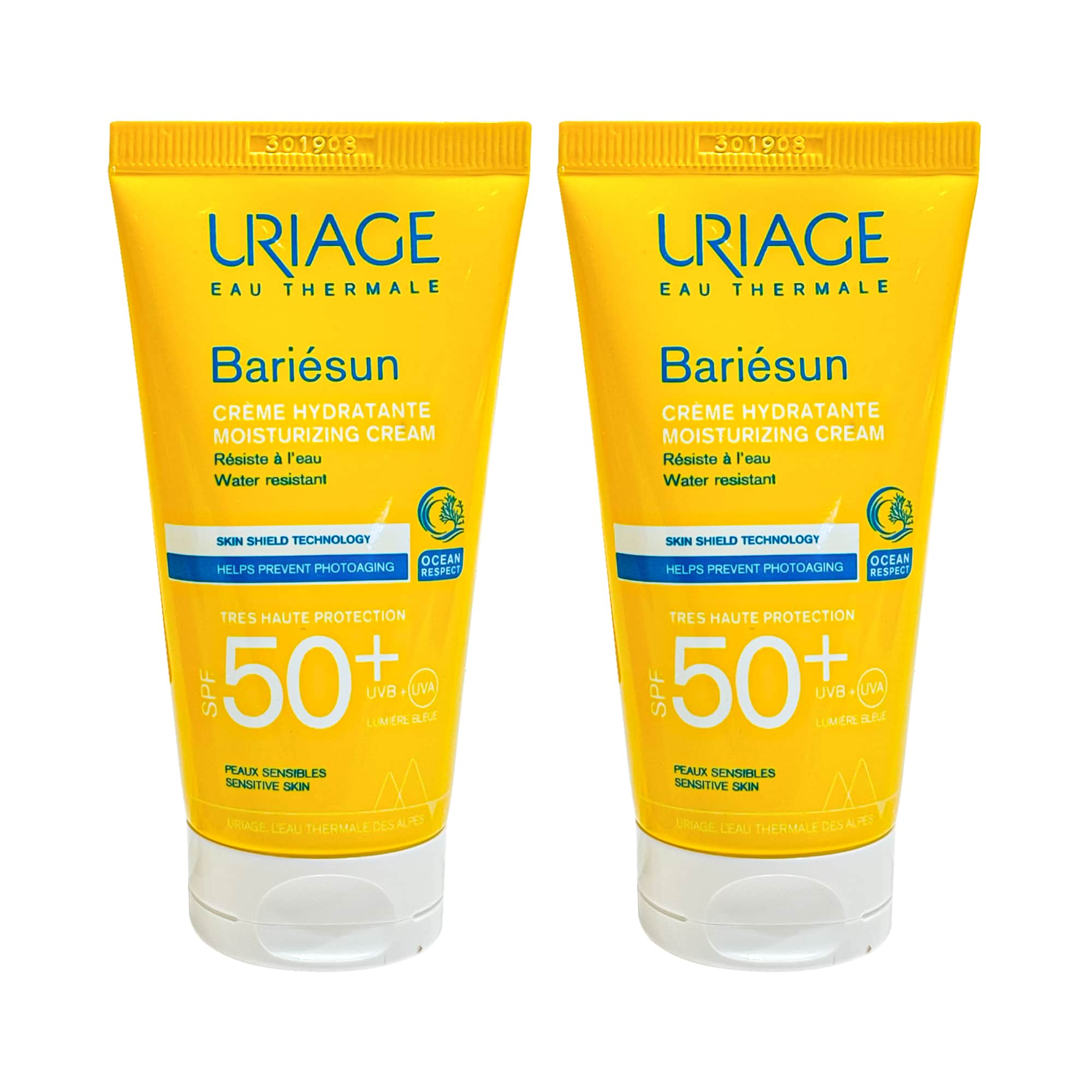 Uriage Paris Sun Protection Moisturizing Cream SPF 50 Water-Resistant 50 ml 1+1 Free - 3