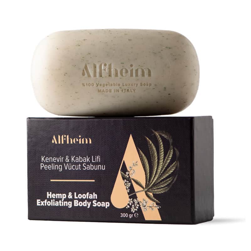 Alfheim Hemp And Pumpkin Fiber Exfoliating Body Soap 300 gr - 1