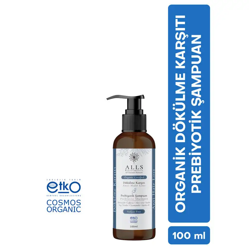 Alls Biocosmetics Organic Anti-hair Loss Prebiotic Shampoo 100 ml - 3